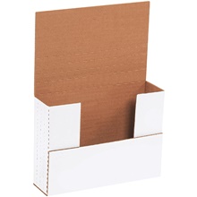 7 1/2 x 5 1/2 x 2" White Easy-Fold Mailers image