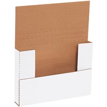 9 5/8 x 6 5/8 x 1 1/4" White Easy-Fold Mailers image