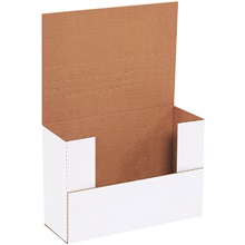 9 5/8 x 6 5/8 x 3 1/2" White Easy-Fold Mailers image