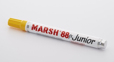 Marsh M88FX Junior Paint Marker, Yellow (12/pk) image