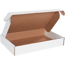 19 x 12 x 3" White Deluxe Literature Mailers image