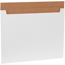 28 x 22 x 1/4" White Jumbo Fold-Over Mailers image
