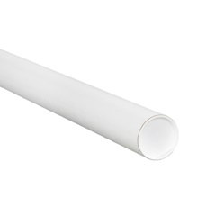 2 x 43" White Tubes with Caps image