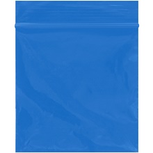3 x 3" - 2 Mil Blue Reclosable Poly Bags image