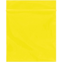 3 x 3" - 2 Mil Yellow Reclosable Poly Bags image
