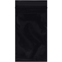 3 x 5" - 2 Mil Black Reclosable Poly Bags image