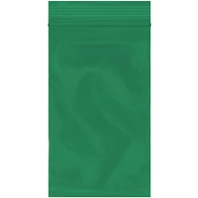 3 x 5" - 2 Mil Green Reclosable Poly Bags image