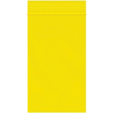 3 x 5" - 2 Mil Yellow Reclosable Poly Bags image