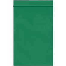 4 x 6" - 2 Mil Green Reclosable Poly Bags image