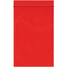 4 x 6" - 2 Mil Red Reclosable Poly Bags image