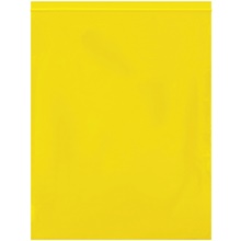 12 x 15" - 2 Mil Yellow Reclosable Poly Bags image
