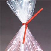 8" x 3/16" White Paper Twist Ties (500/bag) image