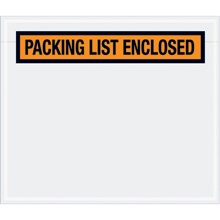 7 x 6" Orange "Packing List Enclosed" Envelopes image