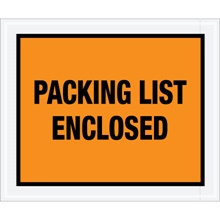 10 x 12" Orange "Packing List Enclosed" Envelopes image