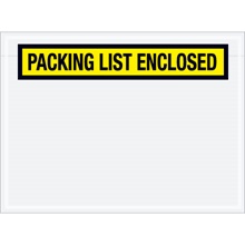 6 3/4 x 5" Yellow "Packing List Enclosed" Envelopes image