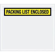 7 x 6" Yellow "Packing List Enclosed" Envelopes image