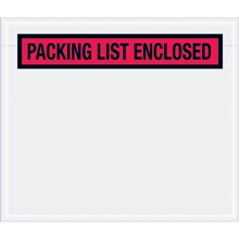 7 x 6" Red "Packing List Enclosed" Envelopes image