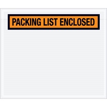 6 1/2 x 5" Orange "Packing List Enclosed" Envelopes image