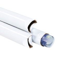 2 x 24" White Crimped End Tubes image