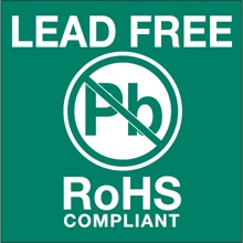 2 x 2" - "Lead Free RoHs Compliant" Labels image