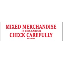 2 x 8" - "Mixed Merchandise" Labels image