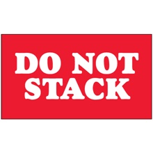 3 x 5" - "Do Not Stack" Labels image