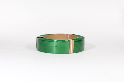 5/8" x 4,000` .035 1400# 16 x 6 Smooth Green Polyester Strapping (each) image