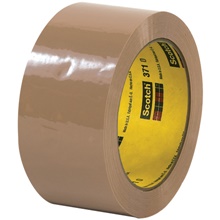 2" x 110 yds. Tan Scotch® Box Sealing Tape 371 image