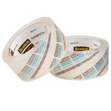 2" x 55 yds. Crystal Clear Scotch® Heavy-Duty Shipping Packaging Tape 3850 image