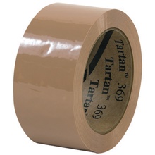2" x 110 yds. Tan (6 Pack) Tartan™ Box Sealing Tape 369 image