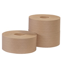 70mm x 375' Kraft Tape Logic® #6800 Reinforced Water Activated Tape image