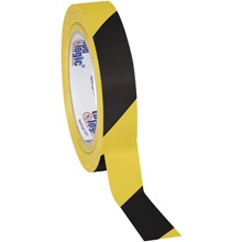 1" x 36 yds. Black/Yellow (3 Pack) Tape Logic® Striped Vinyl Safety Tape image