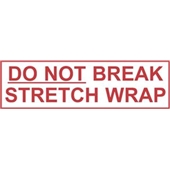 FINAL SALE: 2" x 1000 yds. 2.0 Mil Do Not Break Stretch Wrap Pre-Printed Carton Sealing Tape (6/Case) image