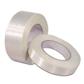 FINAL SALE: 1/2" x 60 yds. (12mm x 55m) 4.9 mil 105 lbs. Tensile Strength Industrial Duty Filament Tape (72/Case) image