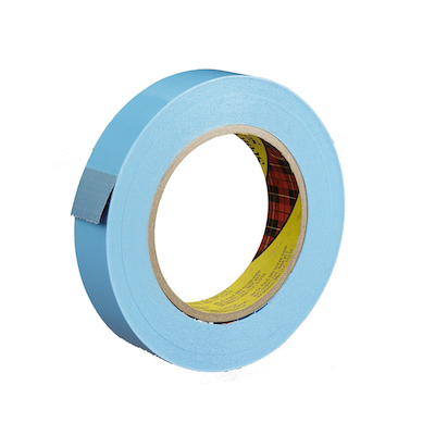 3/4" x 60 yds. 4.6 Mil Blue 160lbs Tensile Strength 3M #8898 Scotch® Polypropylene Stapping Tape (48/case) image