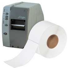 4 x 8" White Thermal Transfer Labels image