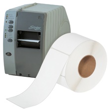 4 x 10" White Thermal Transfer Labels image